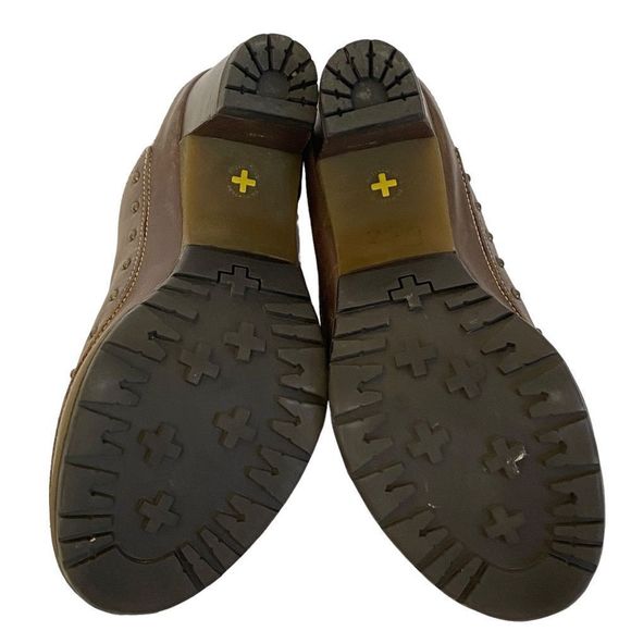 Dr Martens Una Brown Leather Chunky Heel Platform Clog Mule Shoe Sz 9 - Picture 6 of 16